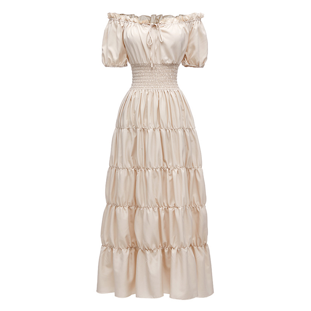 Summer Victorian Clothing - Off The Shoulder Short Sleeve Medieval