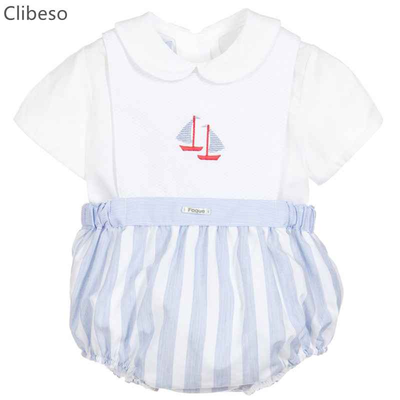 Summer Clothing In Spanish - 2Pcs Newborn Boys Clothes Set Spanish