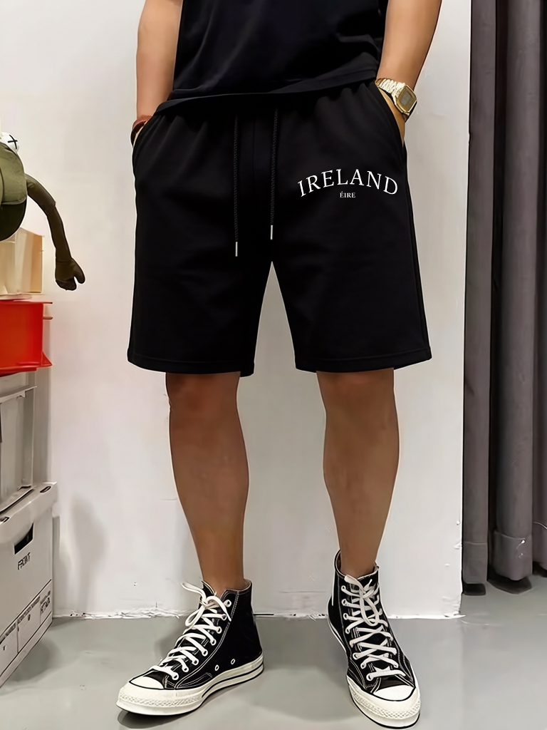 Ireland Summer Clothing - Ireland Eire Letter Creative Printing Pocket