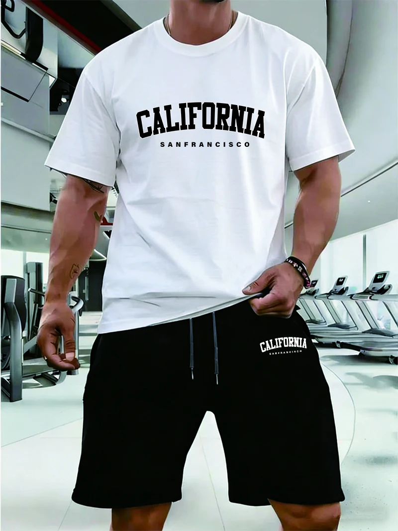 Summer Gym Clothing - Hot Sales Mens Tracksuit Casual T-shirts