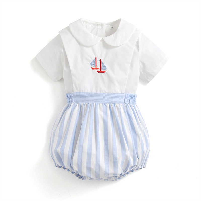 2Pcs Newborn Boys Clothes Set  - Summer Clothing In Spanish review and price