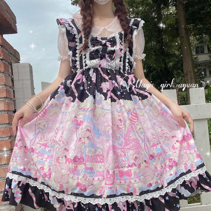 Kawaii Lolita Dress Strap JSK  - Summer Victorian Clothing review and price
