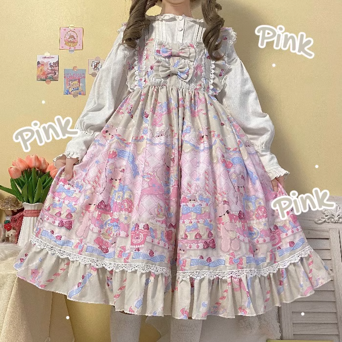 Kawaii Lolita Dress Strap JSK  - Summer Victorian Clothing review and price