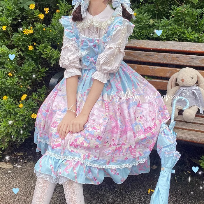 Kawaii Lolita Dress Strap JSK  - Summer Victorian Clothing review and price