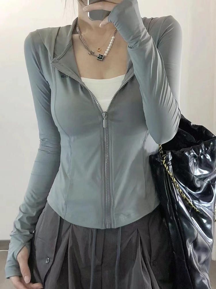 ay een Ice Silk Hooded UV Prot - Summer Yoga Clothing review and price