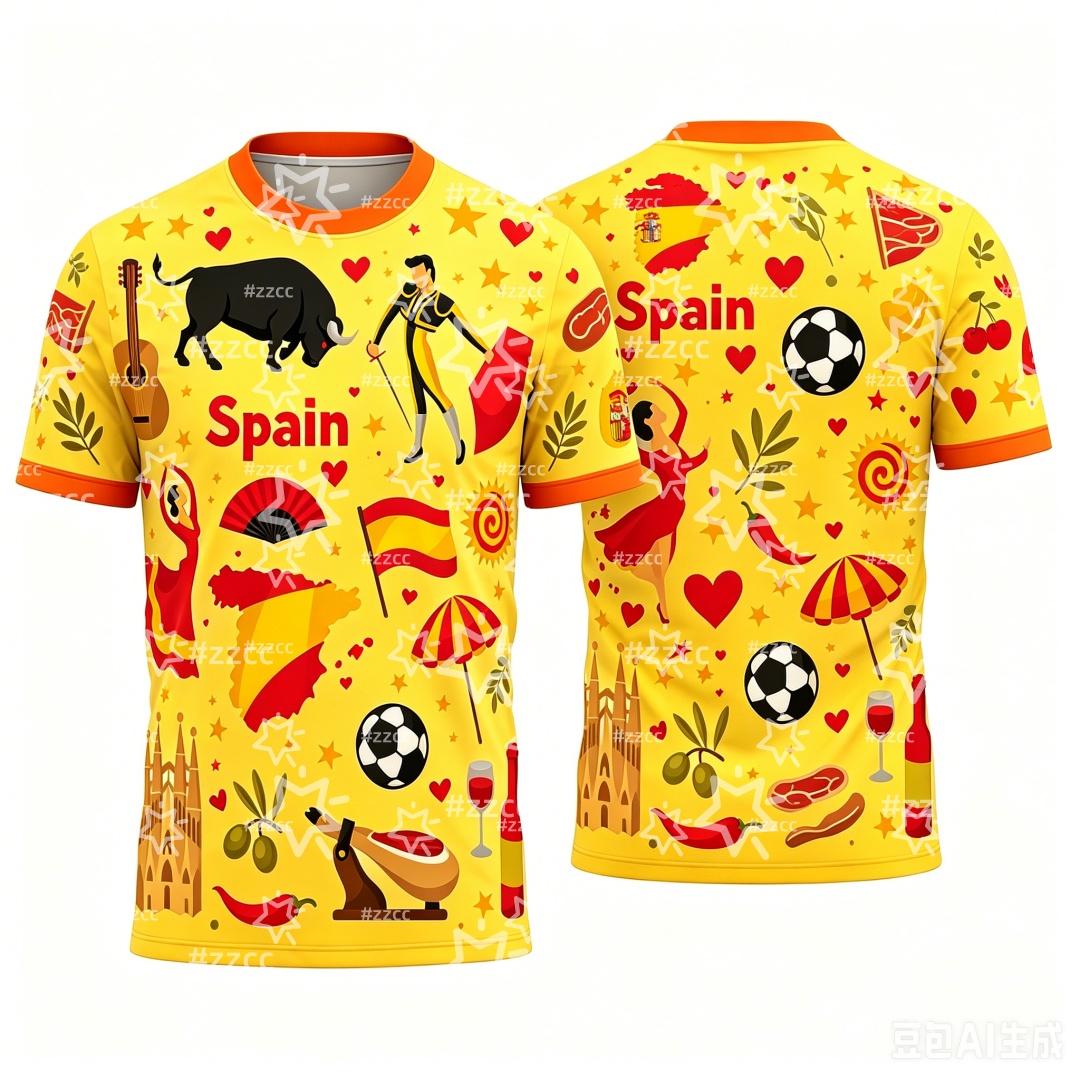 2026 Spanish football jersey S - Summer Clothing In Spanish review and price