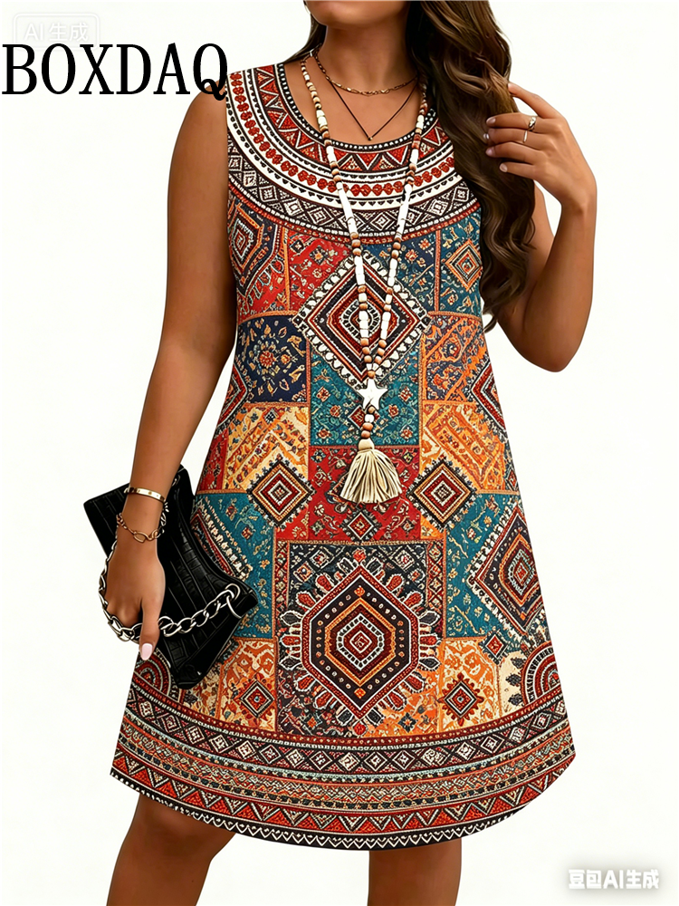 Ethnic Style Flowers 3D Print  - Summer Clothing Vintage review and price
