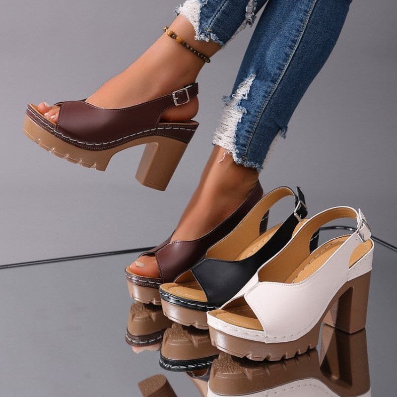 Women's Sandals Chunky High He - Summer Clothing Items review and price