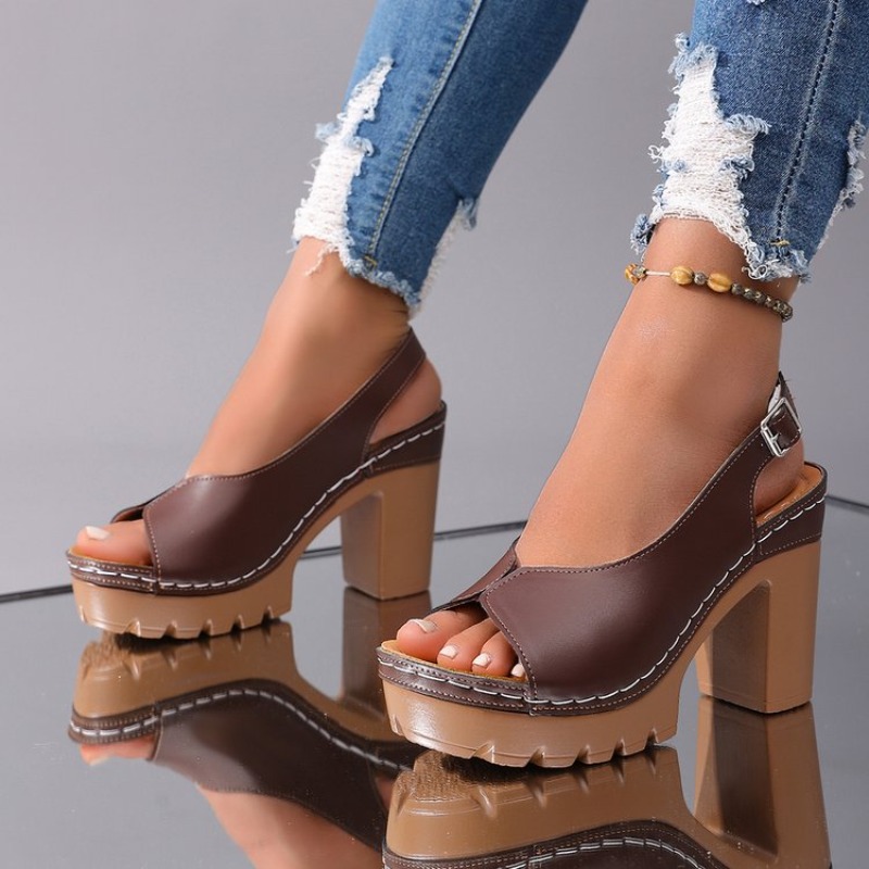 Women's Sandals Chunky High He - Summer Clothing Items review and price