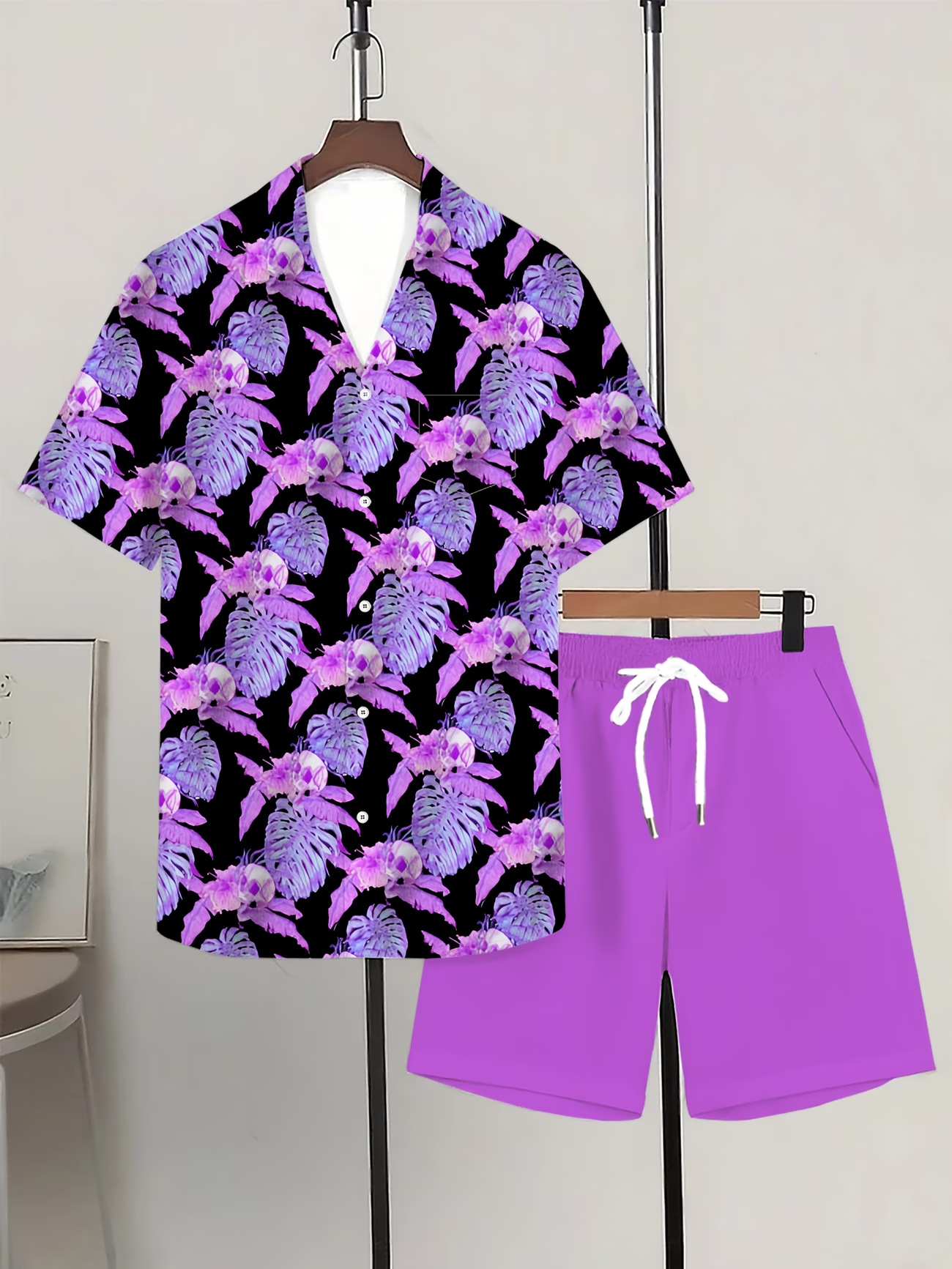 2026 New Men's 2 Piece Outfit  - Beach Shirt Hawaiian review and price