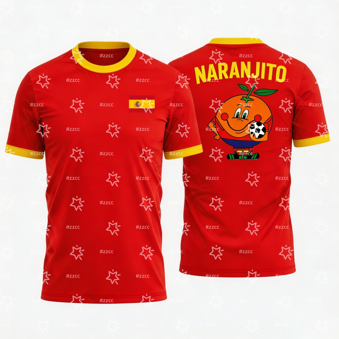 2026 Naranjito Graphic Footbal - Summer Clothing In Spanish review and price
