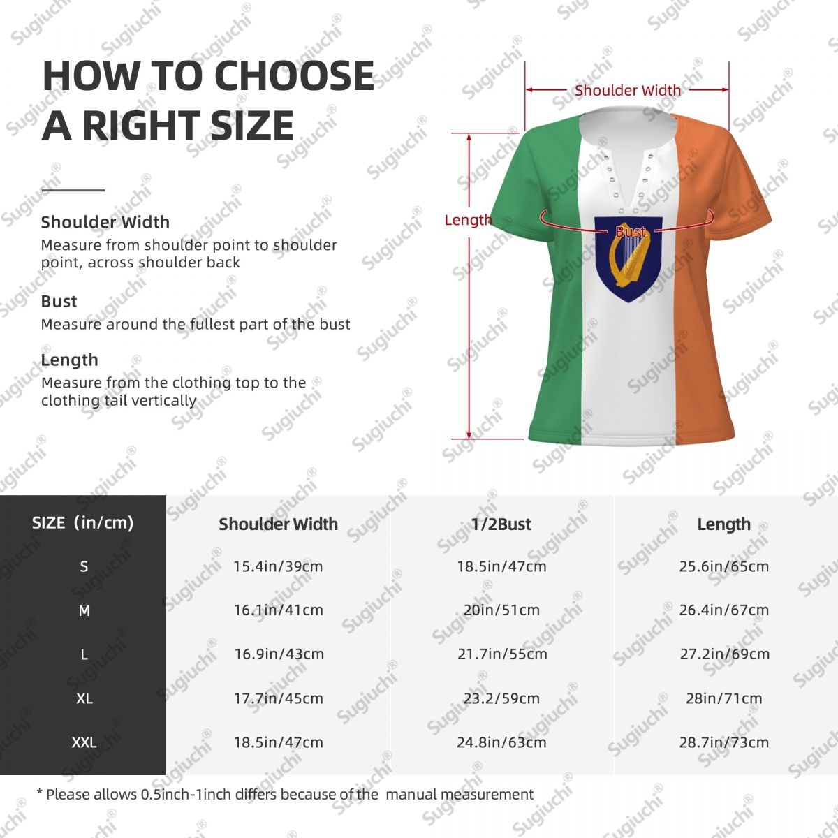 2025 Ireland Flag Sexy Deep V  - Ireland Summer Clothing review and price