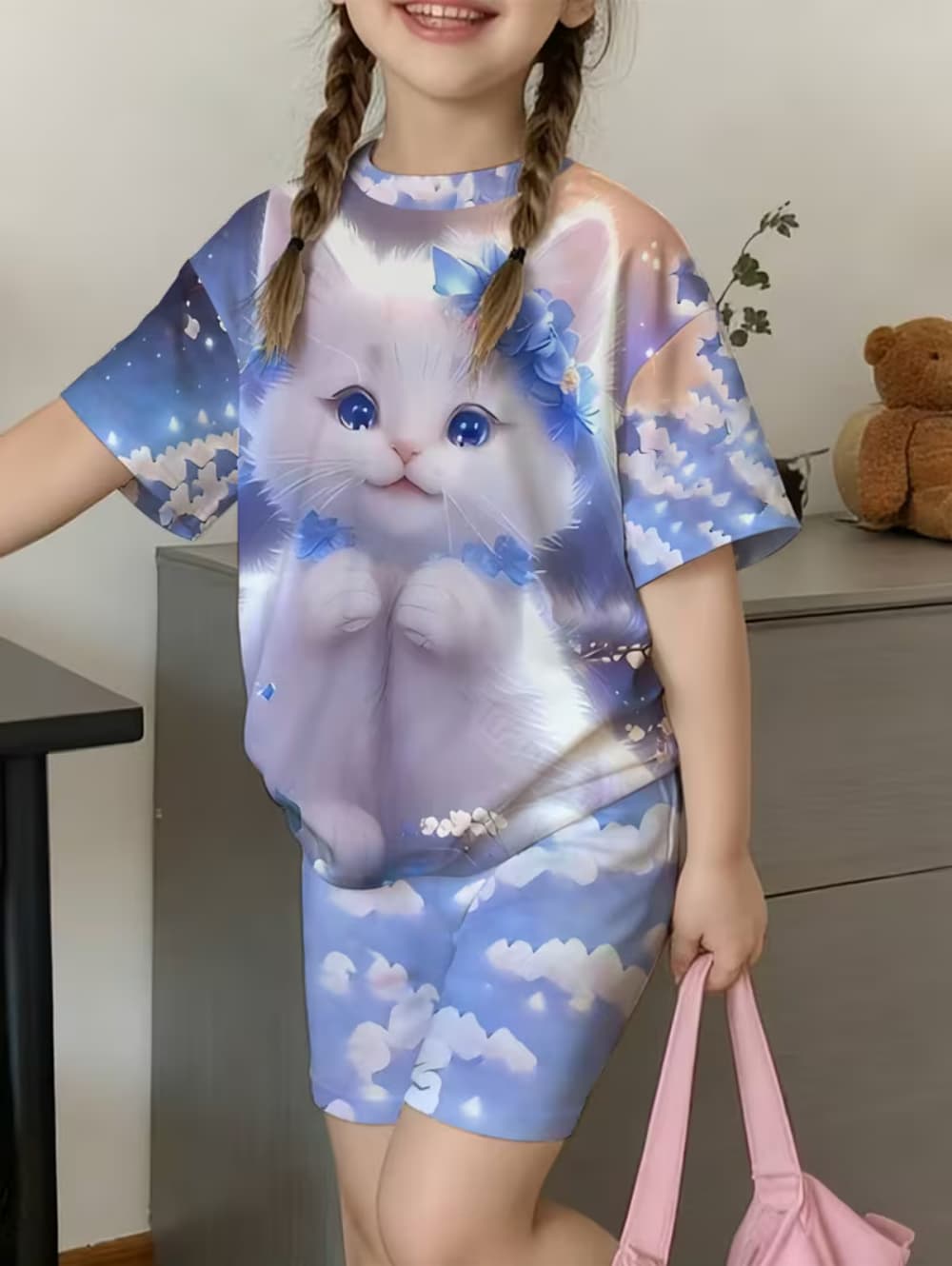 Children's T-Shirt Set Kawaii  - Summer Clothing List review and price