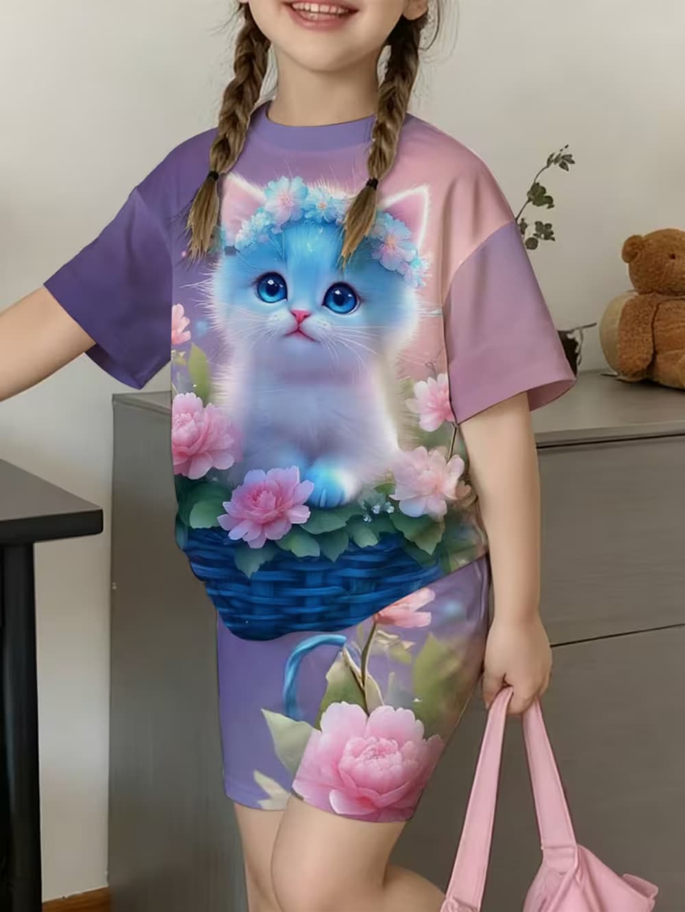 Children's T-Shirt Set Kawaii  - Summer Clothing List review and price