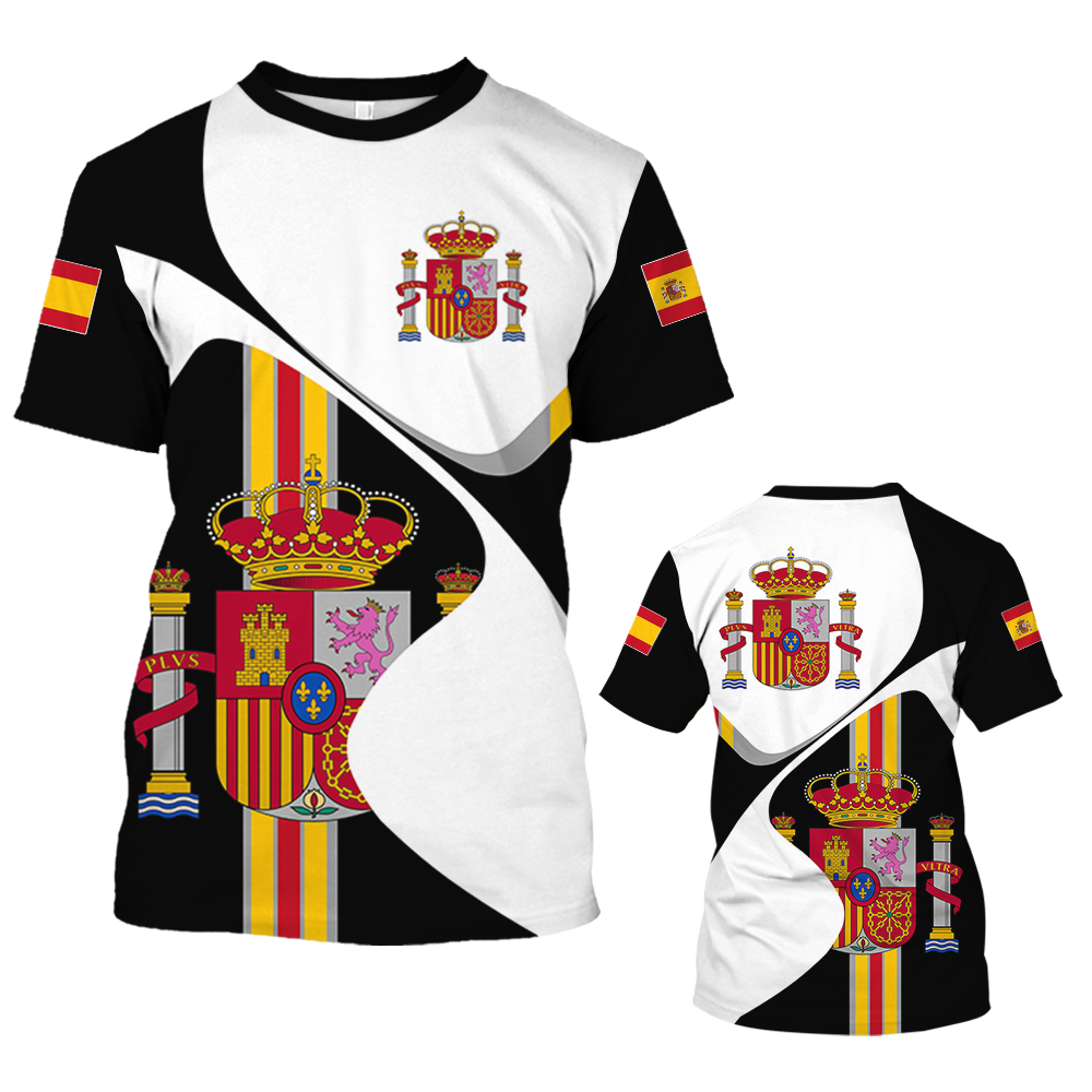 Vintage Spain T-shirt For Men  - Summer Clothing In Spanish review and price