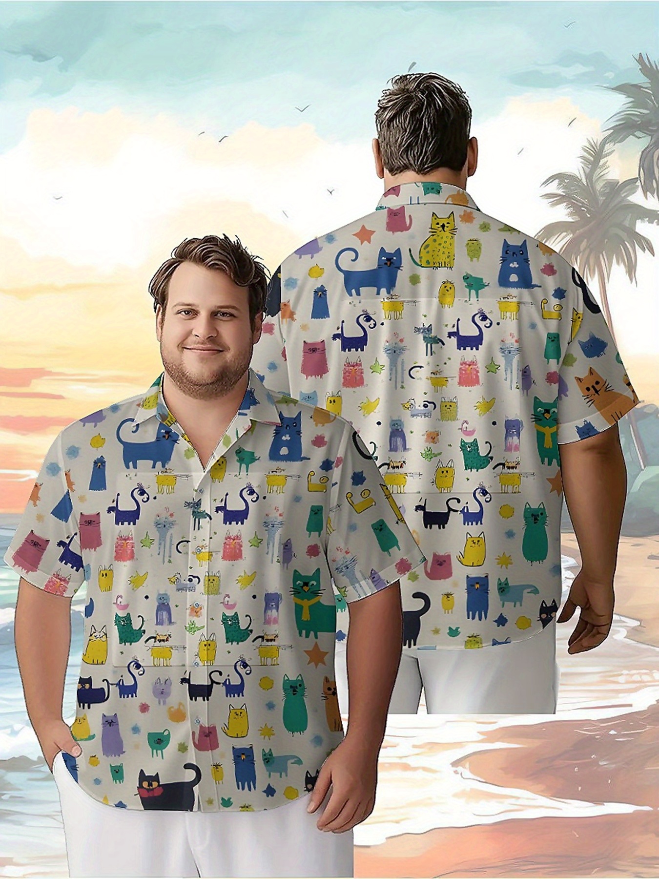 Men's Plus Size Hawaiian Shirt - Beach Shirt Hawaiian review and price