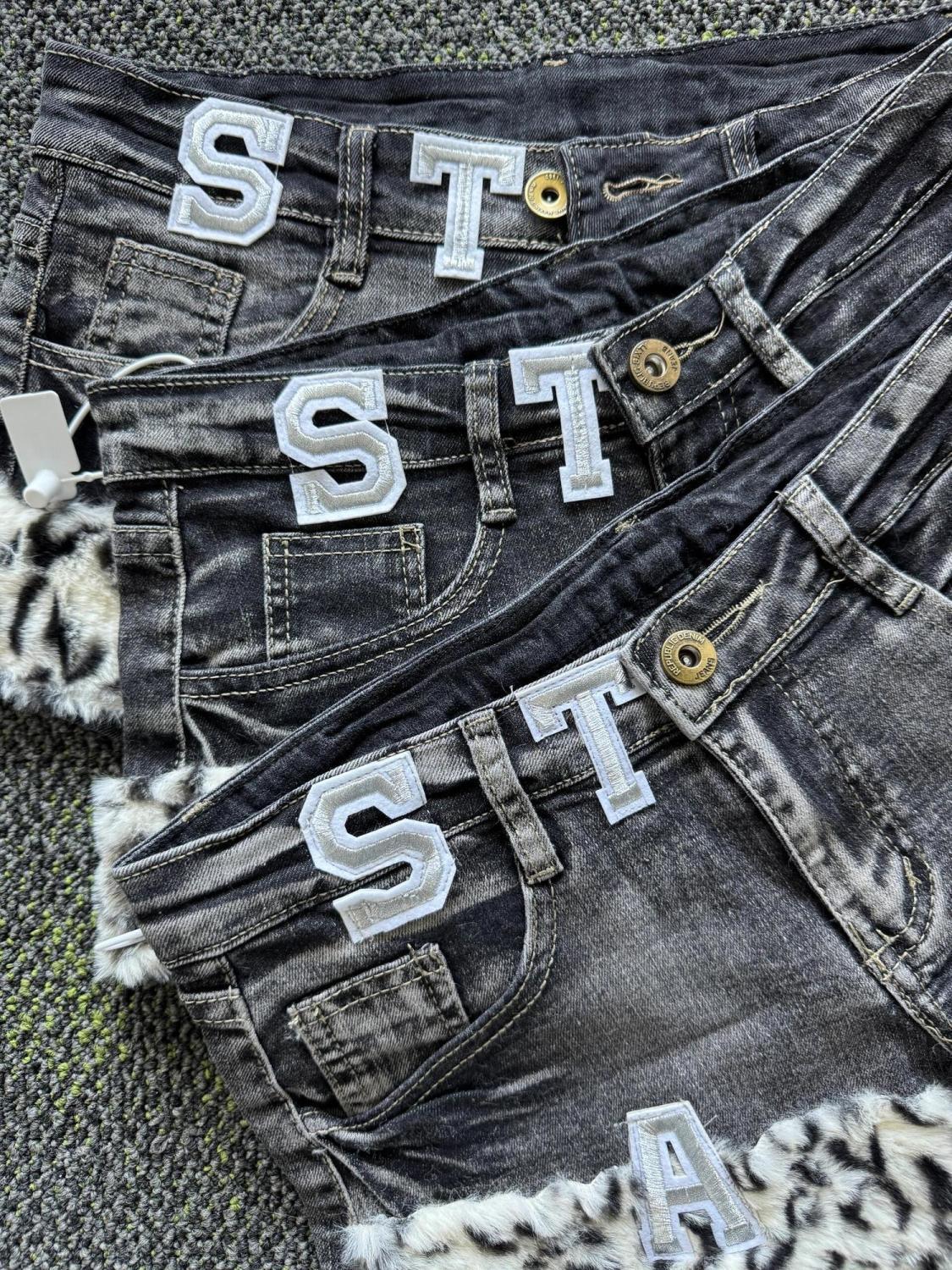 Y2k Embroidered Patch Denim Sh - Summer Clothing Vintage review and price