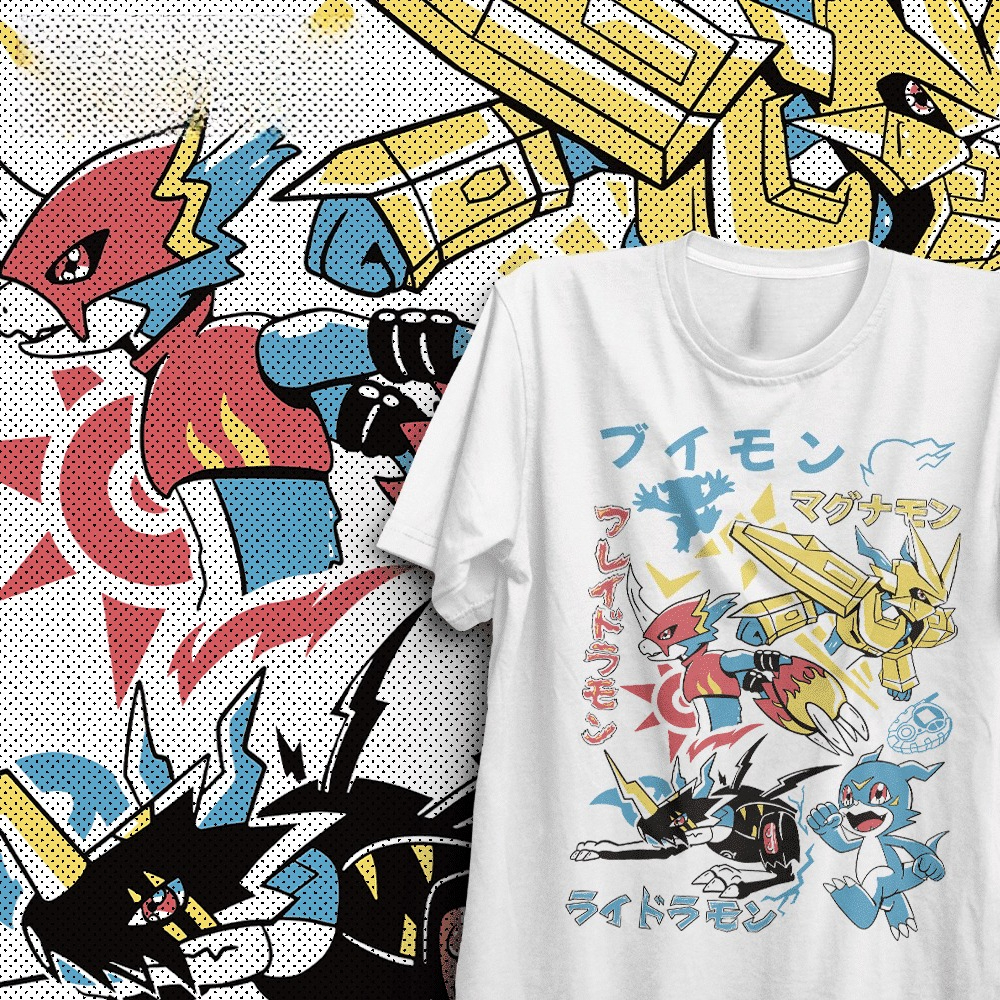 2026 summer Digimon V-mon Flam - Summer Clothing Aesthetic review and price