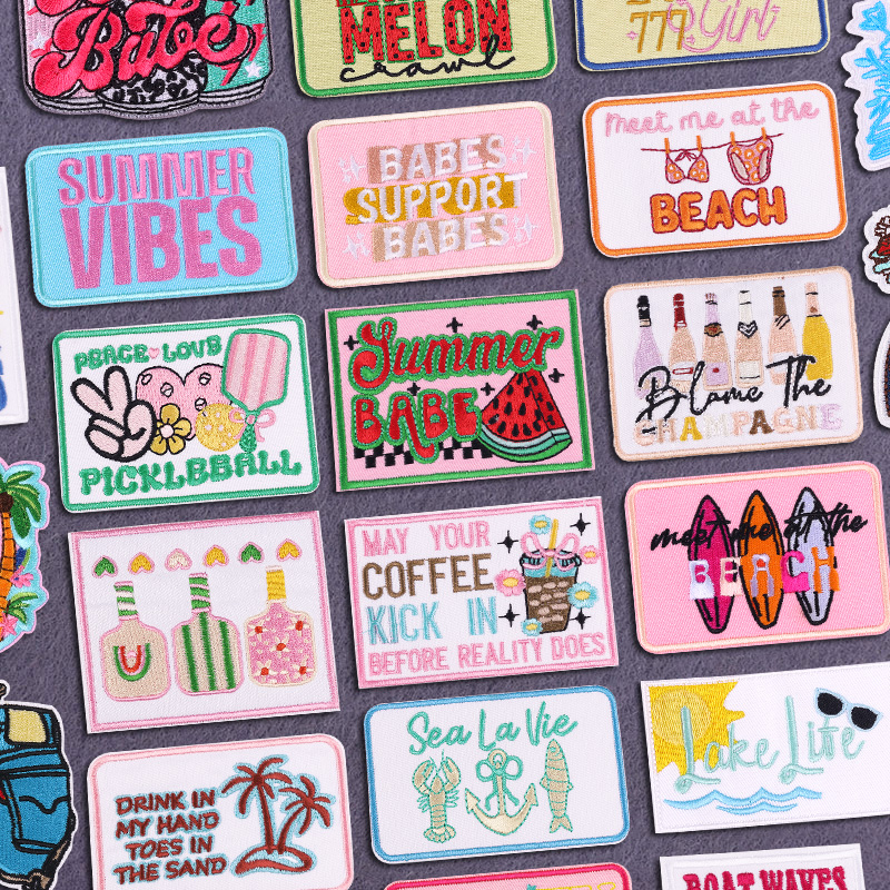 Summer Vibes Embroidered Patch - Summer Clothing Pictures review and price