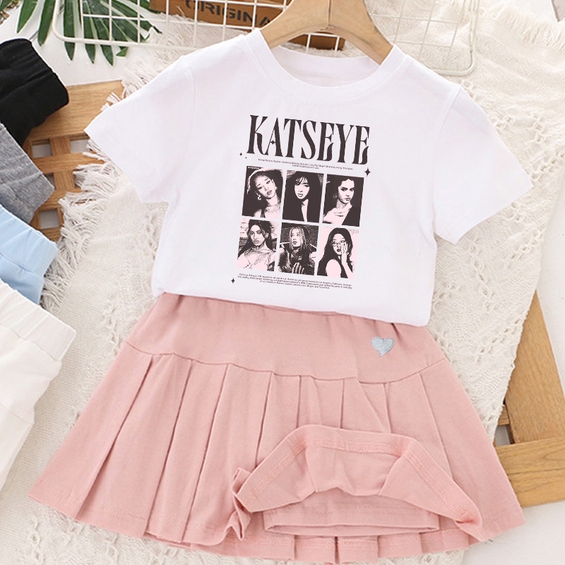 Kpop K-KATSEYE T-shirt+short S - Summer Clothing Gifts review and price