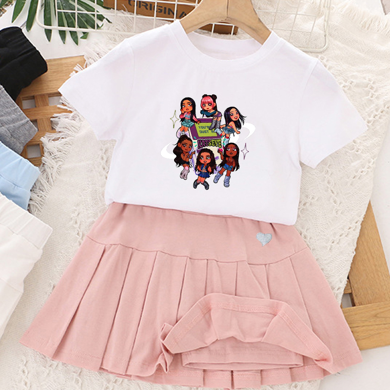 Kpop K-KATSEYE T-shirt+short S - Summer Clothing Gifts review and price