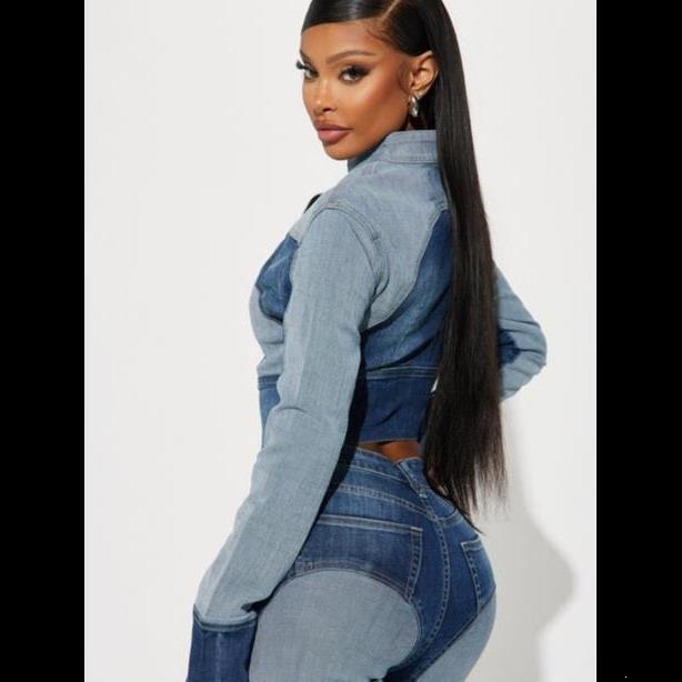 High Elasticity Denim Patchwor - Summer Clothing List review and price