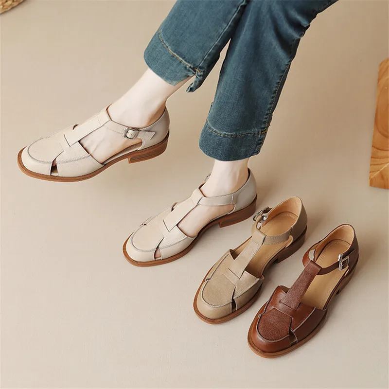 2023 Summer Sandals Cowhide Ro - Summer Closet review and price