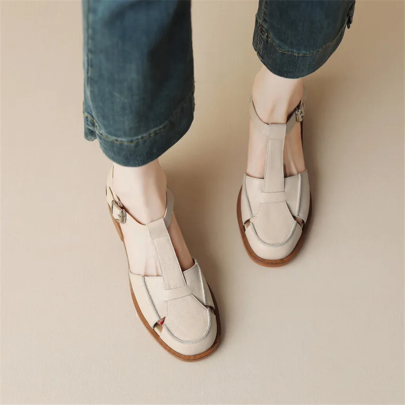 2023 Summer Sandals Cowhide Ro - Summer Closet review and price