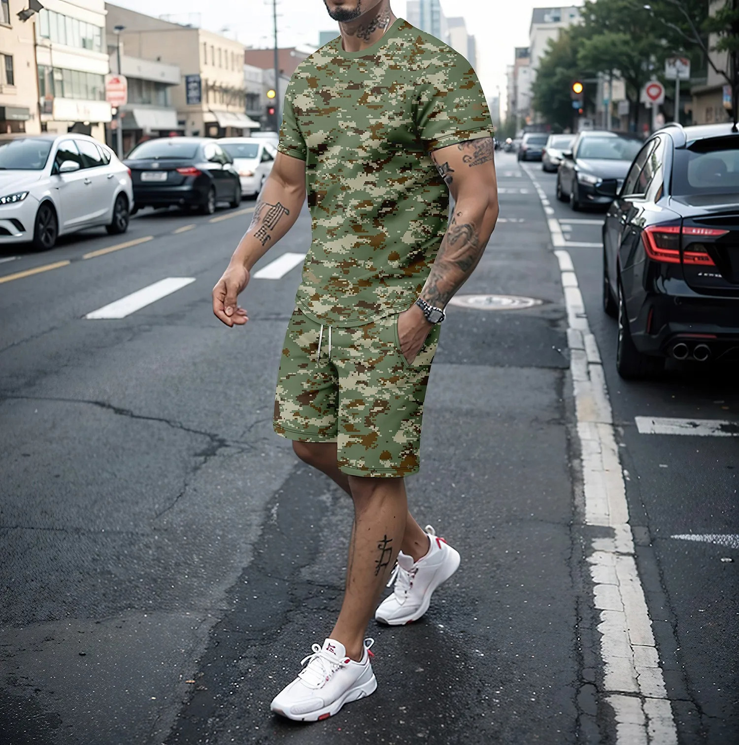 Camouflage Outdoor Tracksuits  - Summer Clothing Petite review and price