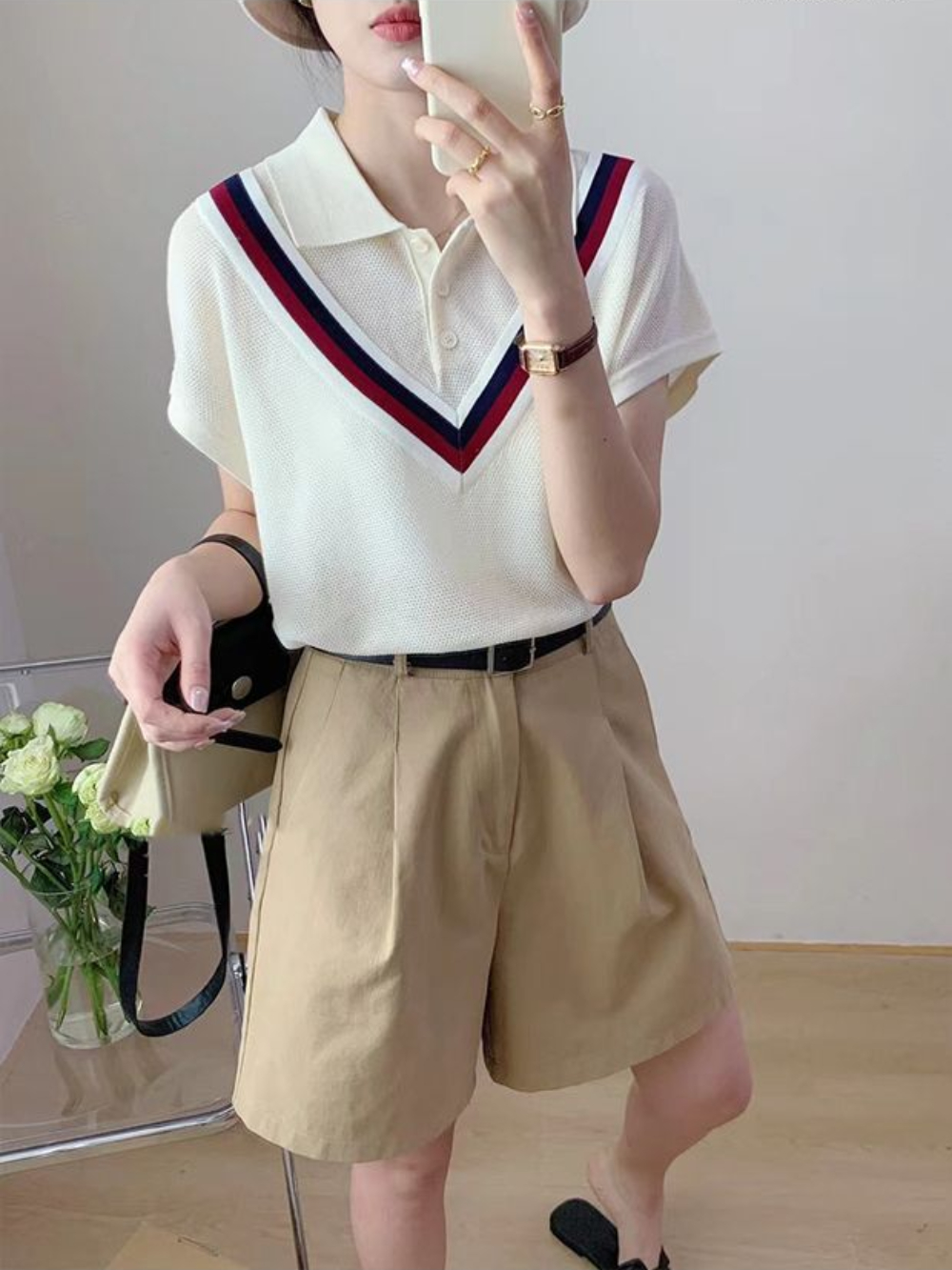 Aesthetic Splicing Baggy Women - Summer Clothing Aesthetic review and price