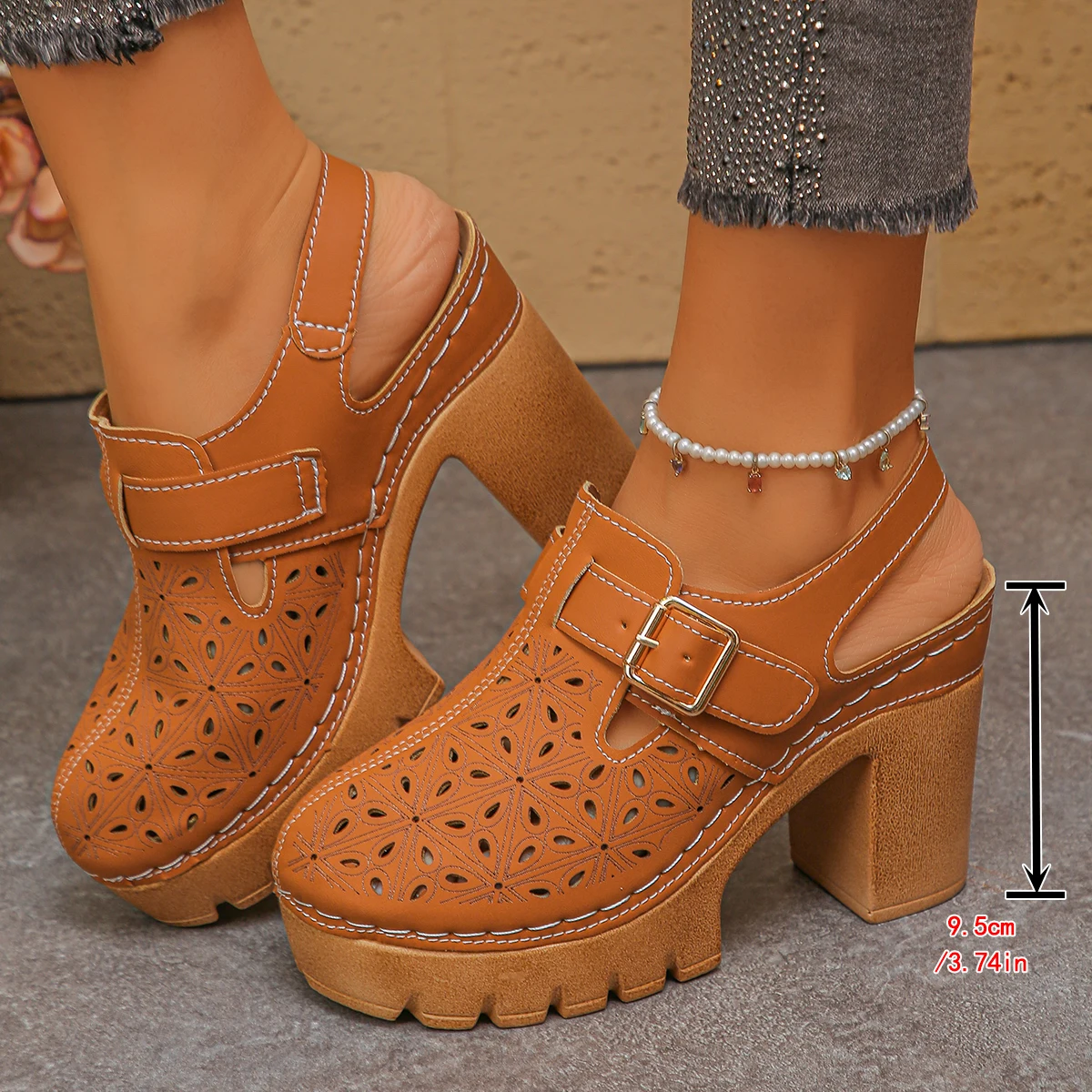 Large Size Women's Thick Heel  - Summer Closet review and price