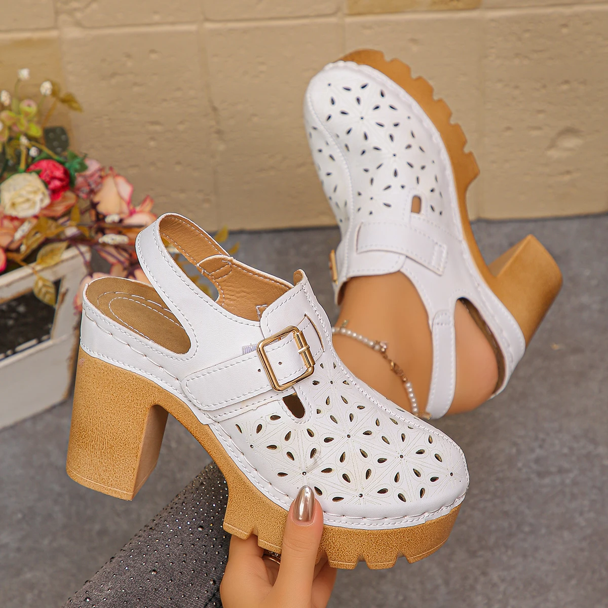 Large Size Women's Thick Heel  - Summer Closet review and price