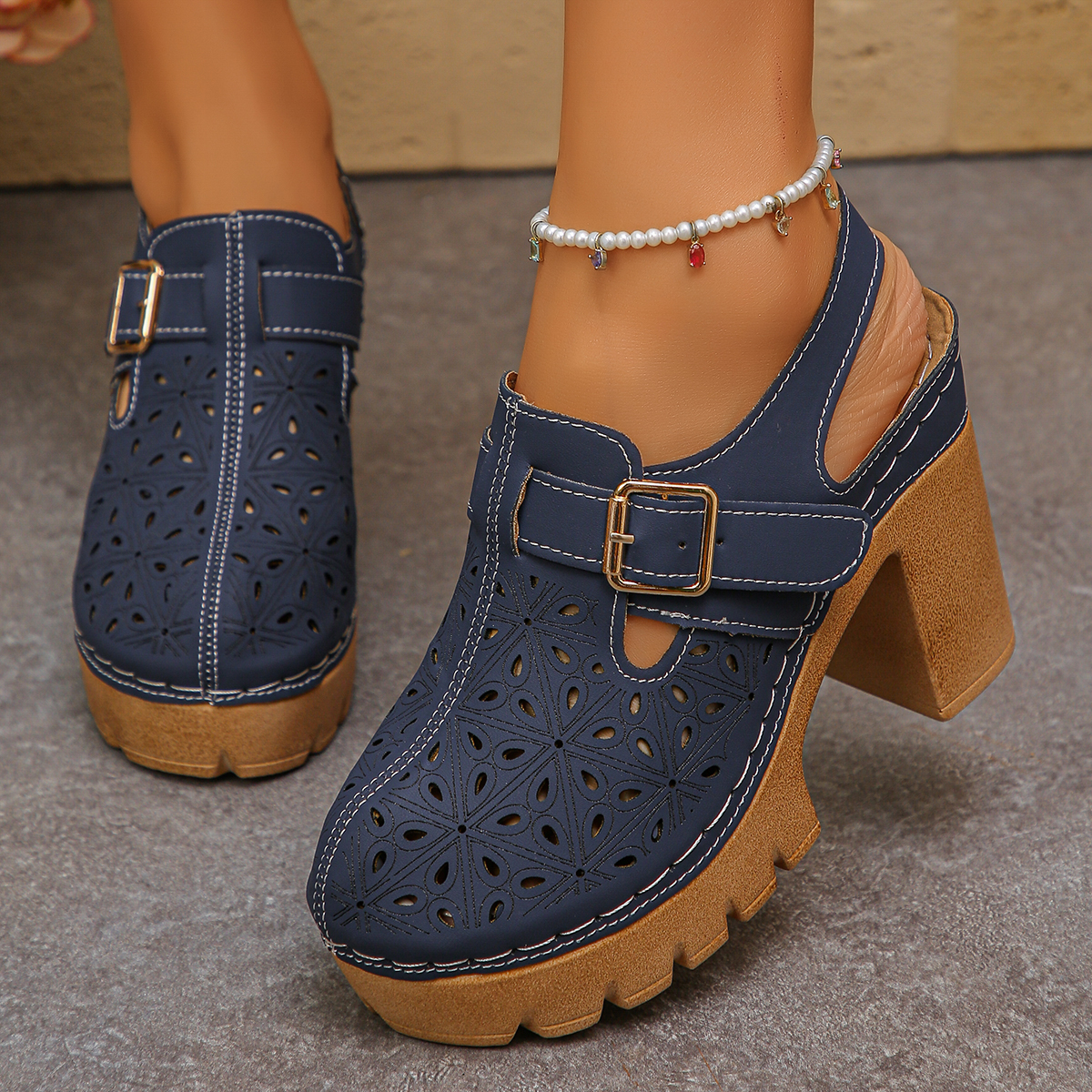 Large Size Women's Thick Heel  - Summer Closet review and price