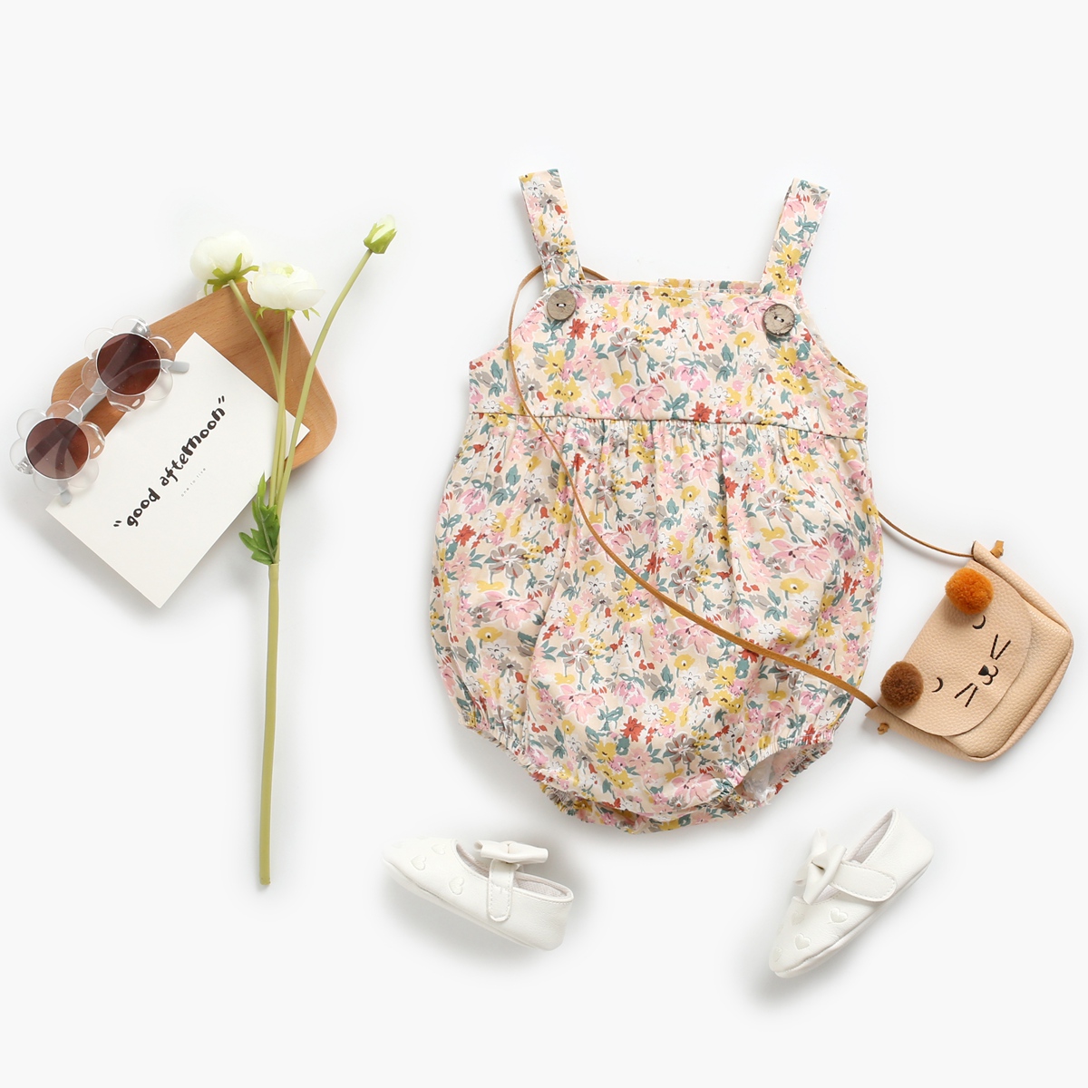 Baby Strap Bodysuits Floral In - Summer Clothing Pk review and price