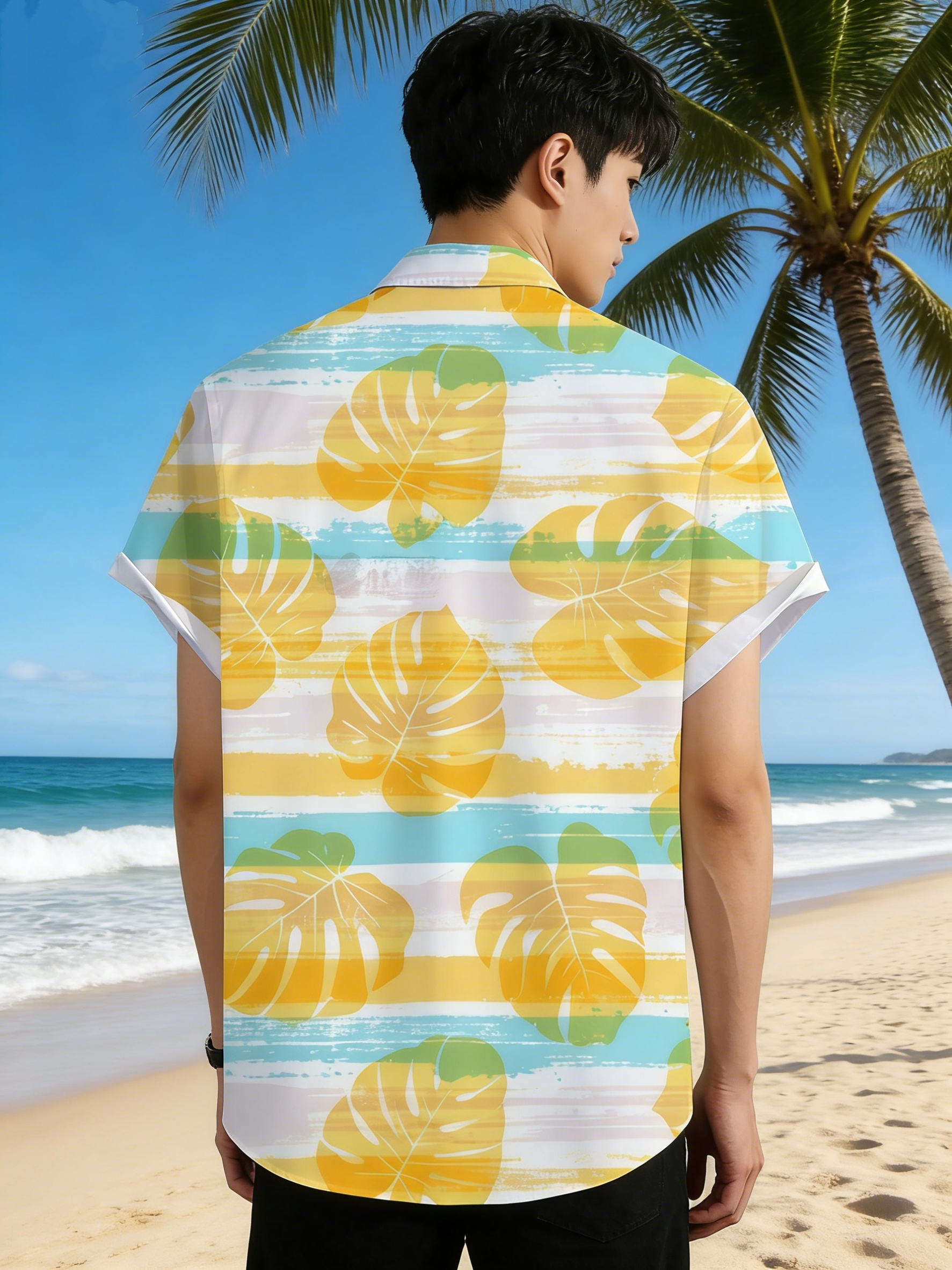 New Men's Hawaiian Shirt Tropi - Beach Shirt Hawaiian review and price
