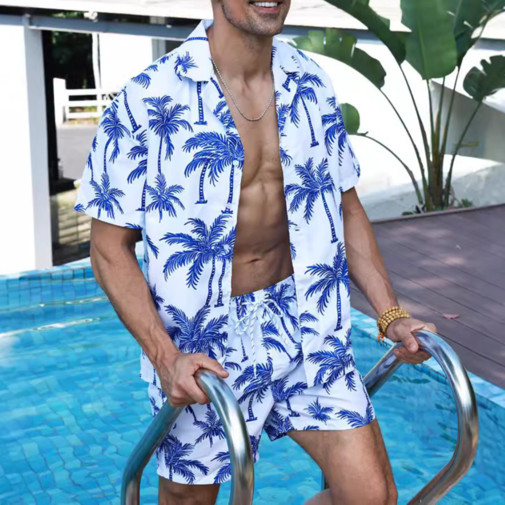 Hawaiian Style Printed Coconut - Beach Shirt Hawaiian review and price