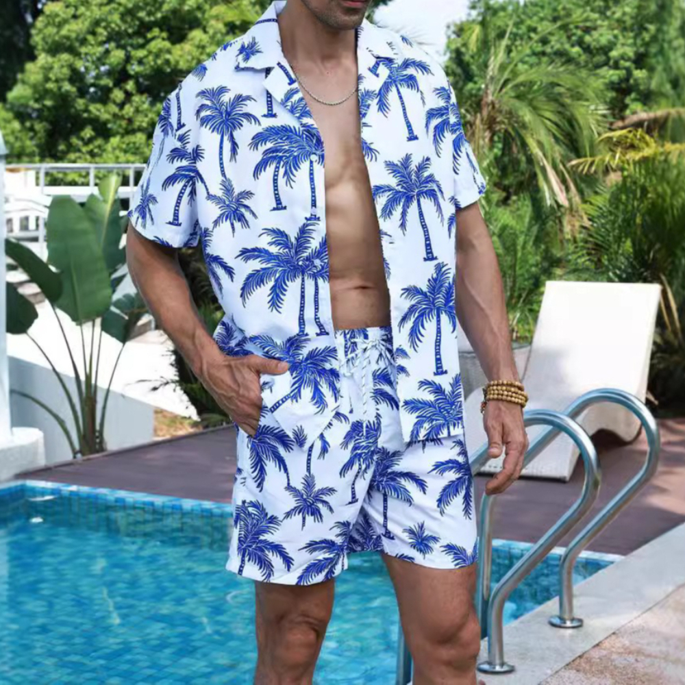Hawaiian Style Printed Coconut - Beach Shirt Hawaiian review and price