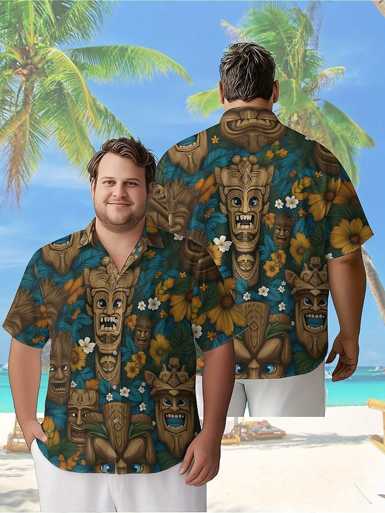 Men's Plus Size Hawaiian Shirt - Beach Shirt Hawaiian review and price