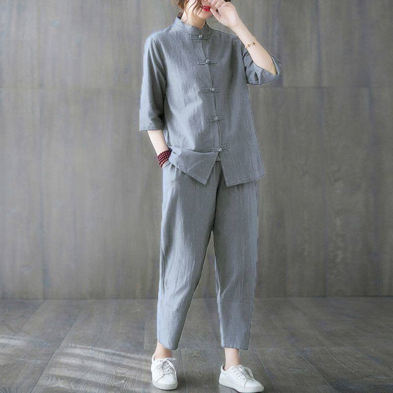 2pcs Buddhist Women's Clothing - Summer Yoga Clothing review and price