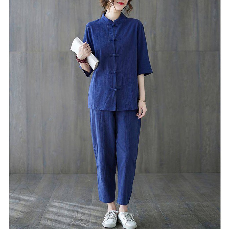 2pcs Buddhist Women's Clothing - Summer Yoga Clothing review and price