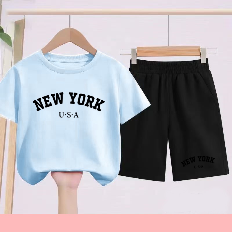 Children's Summer T-shirt + Sh - Summer Clothing Images review and price