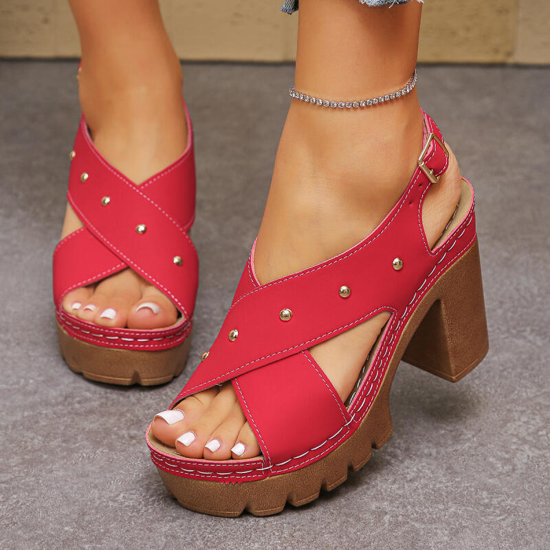 Vintage Super High Heel Cross  - Summer Clothing Sale review and price