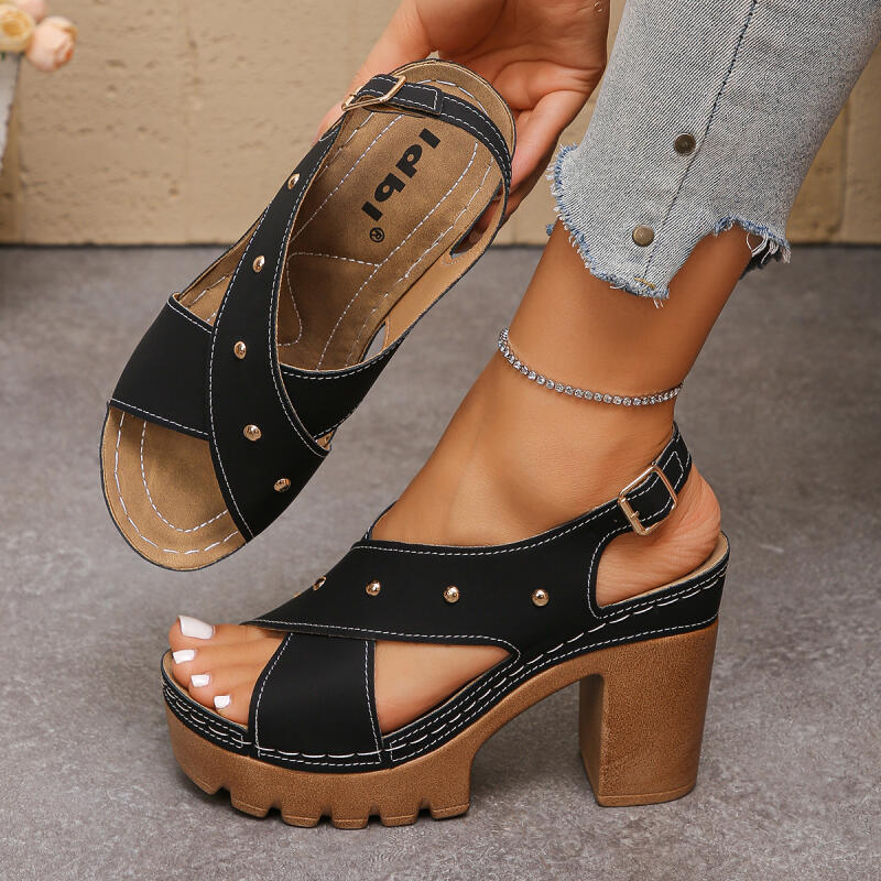 Vintage Super High Heel Cross  - Summer Clothing Sale review and price