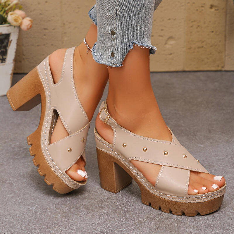 Vintage Super High Heel Cross  - Summer Clothing Sale review and price