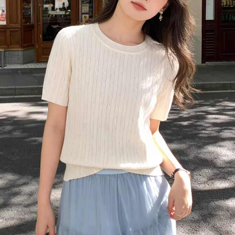 Knitted Sweater Women Pullover - Summer Clothing Yarn review and price